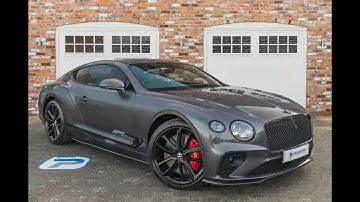 2019 BENTLEY CONTINENTAL GT W12 6.0 IN ANTHRACITE GREY METALLIC WITH BLACK QUILTED LEATHER INTERIOR